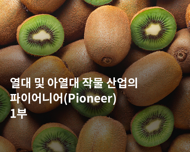 열대 및 아열대 작물 산업의 파이어니어(Pioneer) 1부 이미지